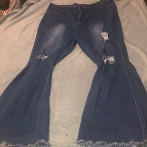Plus Bell Bottom Jeans
